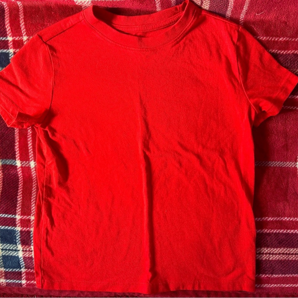Cat & Jack Vibrant Red Short Sleeve Tee